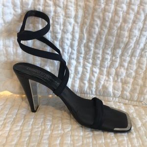 Donald Pliner Black Strappy Heels size 9
